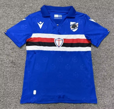 2627 Sampdoria Home Soccer Jersey